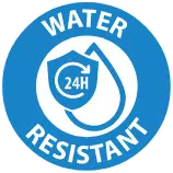 24H Water Resistant