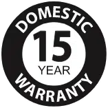 15 Year Domestic Warranty