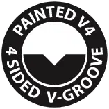 Painted V4 4-Sided V-Groove