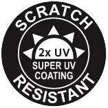 Scratch Resistant 2XUV Super UV Coating